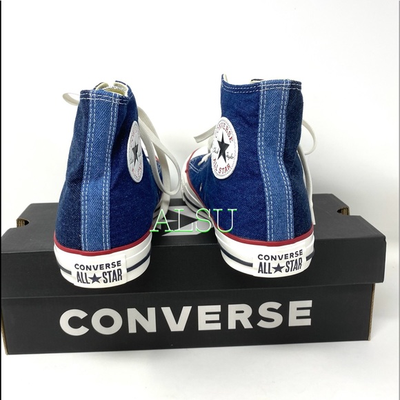 Converse Ctas High Top Canvas Jeans Dark Navy W - Picture 9 of 12